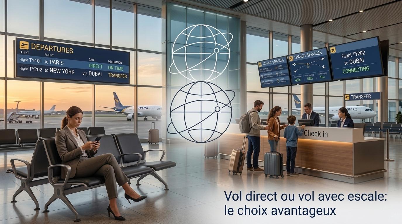Vol direct ou vol avec escale : quel choix est vraiment le plus avantageux ? Vol direct ou vol avec escale : quel choix est vraiment le plus avantageux ?
